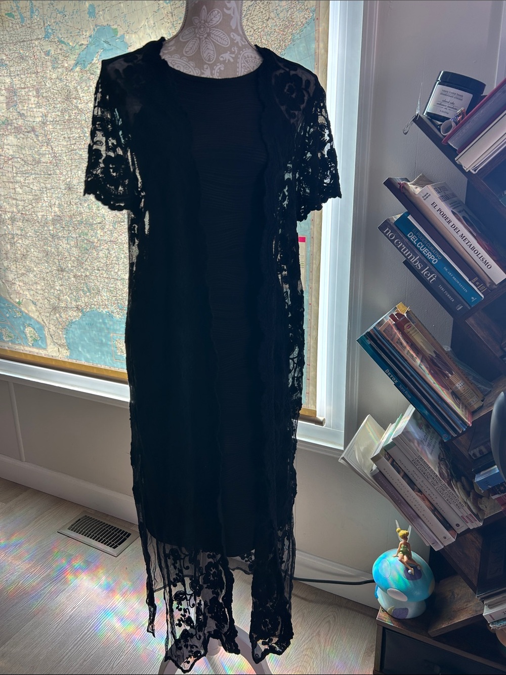 torrid Black Lace Overlay Tunic Dress